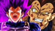 Two fan made colorings of Ultra Ego Vegeta. (Image via YouTube)